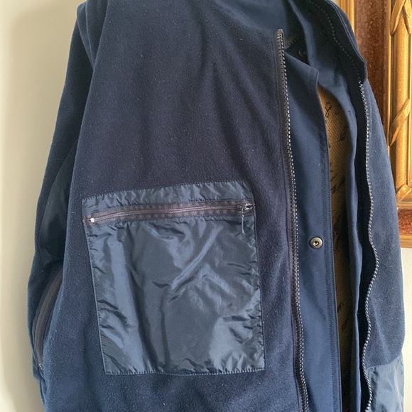 Eddie Bauer EBTEK Gore-Tex Jacket Men`s XL Coat Rain Parka Navy Blue - Picture 10 of 12